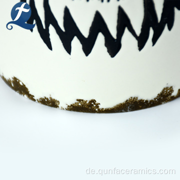 Kundenspezifische weiße Keramikgläser Gewürzvorratsglas